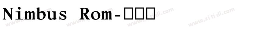 Nimbus Rom字体转换
